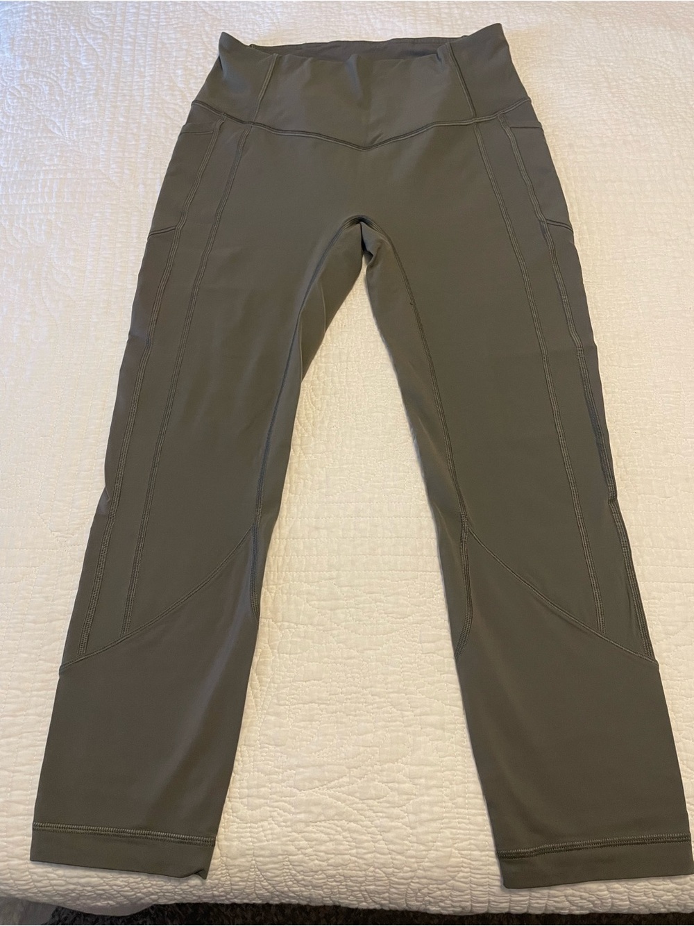High-Waist Olive Active Leggings